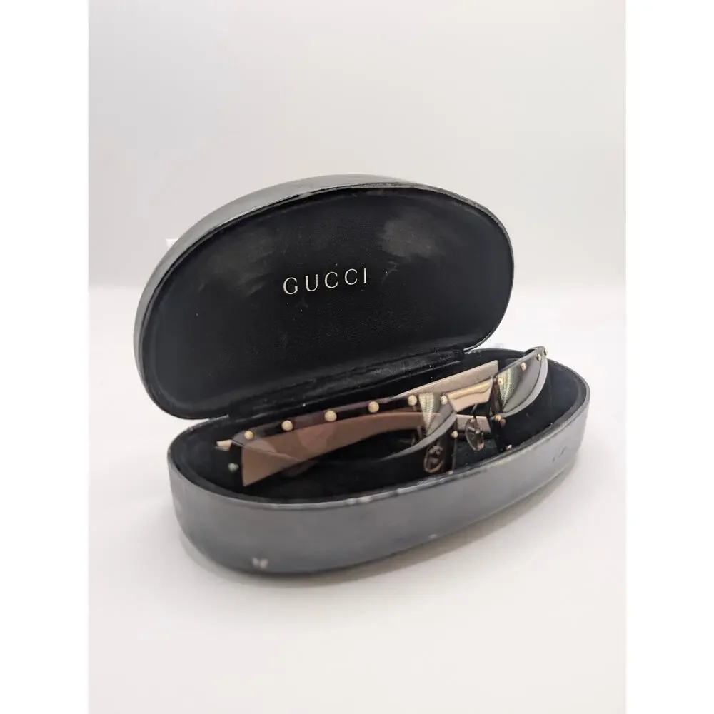 AUTH Gucci GG1838/F/S Rivet Monogram Vntg Y2K Sunglasses w/ Case Made in Italy